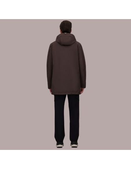 New Business Marron Foncé Homme Herno présenté porté de dos｜Magasin Homme Toulouse