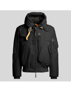 Blouson Abner Noir Homme Parajumpers présenté de face｜Magasin Homme Toulouse