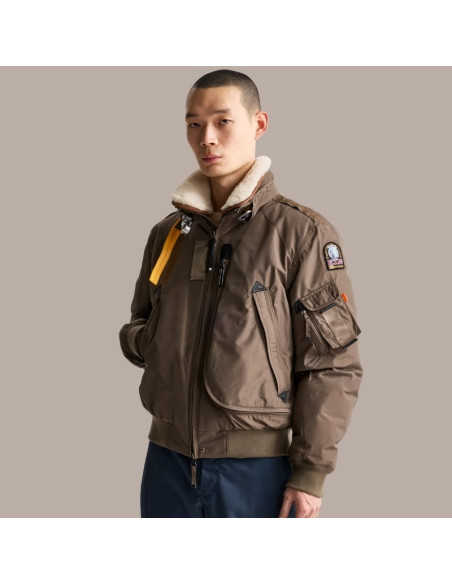 Fire S. Slate Mud Homme Parajumpers présenté porté de face｜Magasin Homme Toulouse