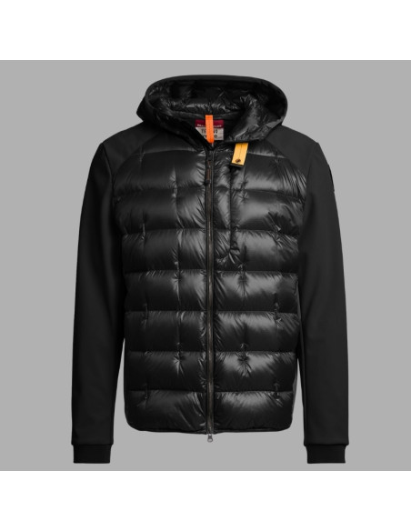 Blouson Vigolo Noir Homme Parajumpers présenté de face｜Magasin Homme Toulouse