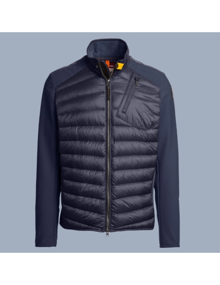 Veste Hybride Jayden Blue Navy Parajumpers présentée de face｜Magasin Homme Toulouse