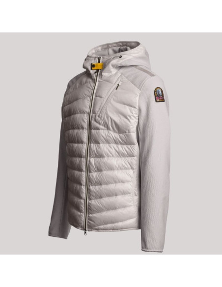 Veste Hybride Nolan Gris Homme Parajumpers présentée de profil｜Magasin Homme Toulouse