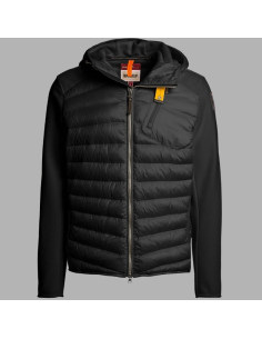 Veste Hybride Nolan Noire Homme Parajumpers présentée de face｜Magasin Homme Toulouse