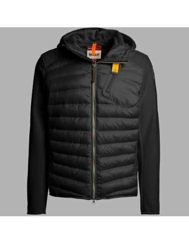 Veste Hybride Nolan Noire Homme Parajumpers présentée de face|Magasin Homme Toulouse Veste Hybride Nolan Noire Homme Parajumpers présentée de face|Magasin Homme Toulouse