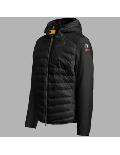 Veste Hybride Nolan Noire Homme Parajumpers présentée de face｜Magasin Homme Toulouse 2