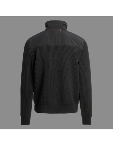 Cardigan Steel River Noir Homme Parajumpers présenté de dos|Magasin Homme Toulouse Cardigan Steel River Noir Homme Parajumpers présenté de dos|Magasin Homme Toulouse
