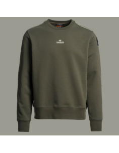 Sweat-Shirt Fergus Vert Homme Parajumpers présenté de face｜Magasin Homme Toulouse