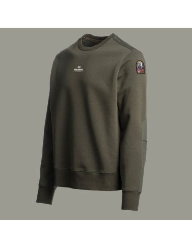Sweat-Shirt Fergus Vert Homme Parajumpers présenté de profil|Magasin Homme Toulouse Sweat-Shirt Fergus Vert Homme Parajumpers présenté de profil|Magasin Homme Toulouse