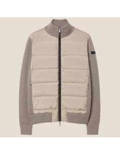 Wool Cash 7 Hybrid Duck Soft Knit Beige Homme RRD présenté de face｜Magasin Homme Toulouse