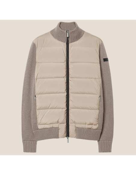 Wool Cash 7 Hybrid Duck Soft Knit Beige Homme RRD présenté de face｜Magasin Homme Toulouse