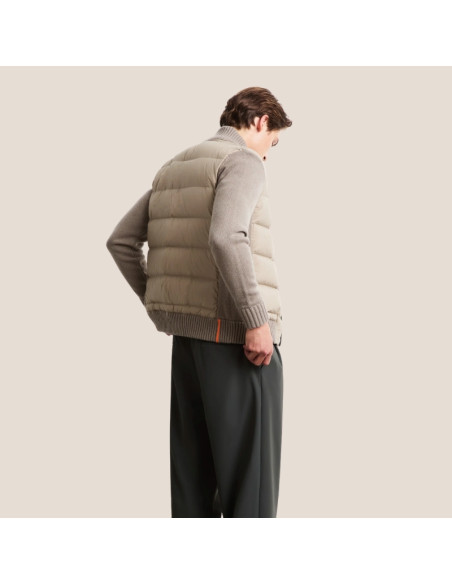 Wool Cash 7 Hybrid Duck Soft Knit Beige Homme RRD présenté porté de dos｜Magasin Homme Toulouse
