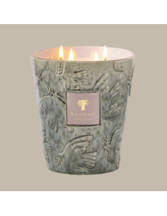 Bougie Paz Colombe Vert Baobab Collection présentée de face｜Magasin Homme Toulouse
