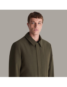 Veste Sarthe KSM Vert Peuterey présentée portée de face zoom｜Magasin Homme Toulouse