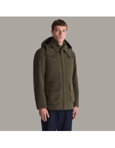 Veste Sarthe KSM Vert Peuterey présentée portée de face zoom｜Magasin Homme Toulouse 2