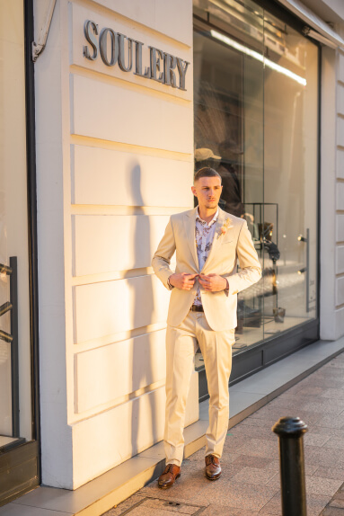 Costume beige toulouse